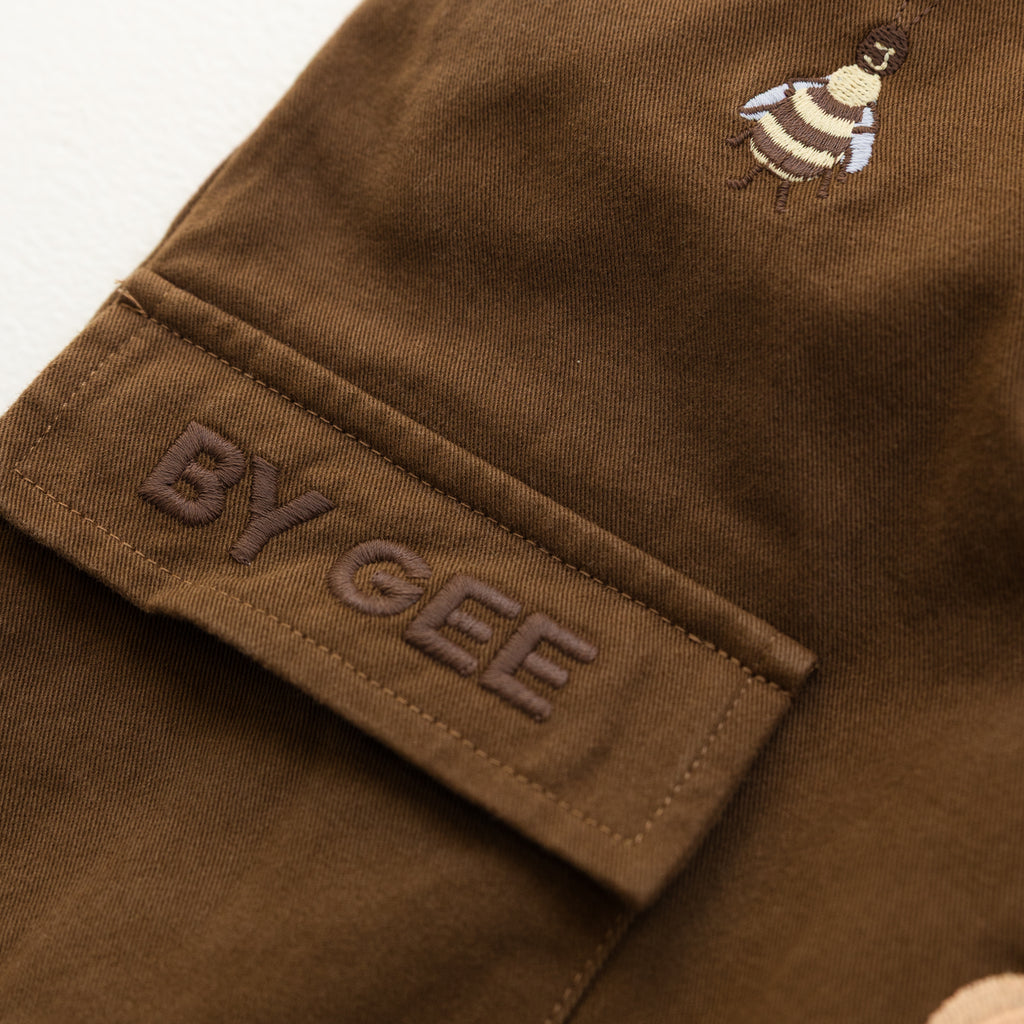 Cropped Cargo Pants - Chocolate