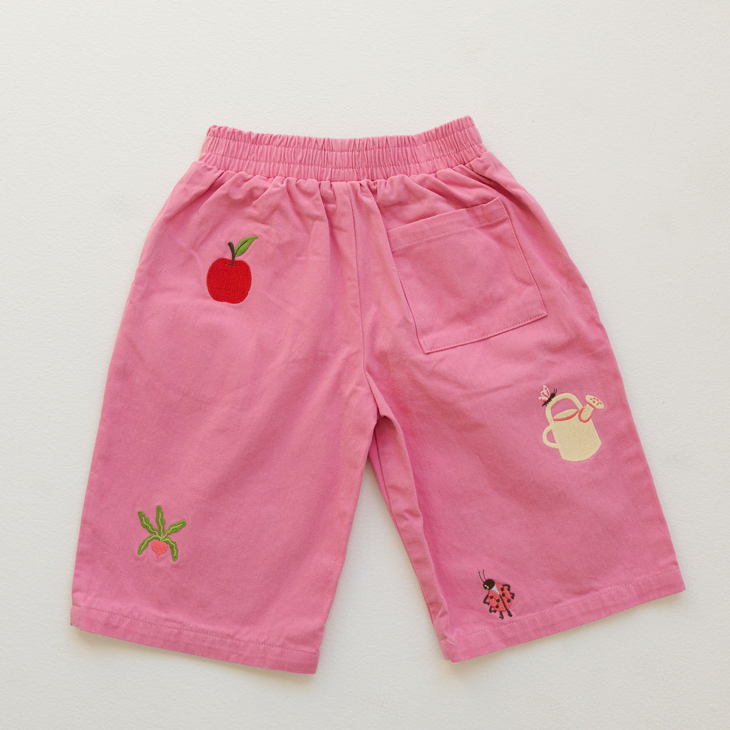 Cropped Cargo Pants - Peony
