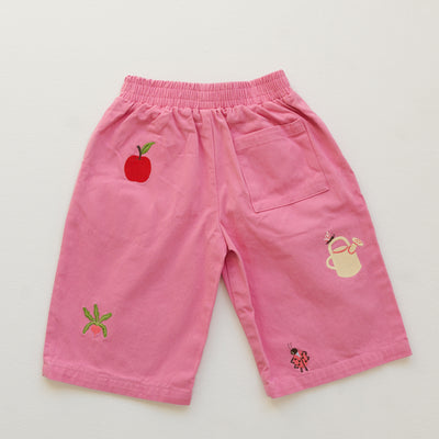 Cropped Cargo Pants - Peony