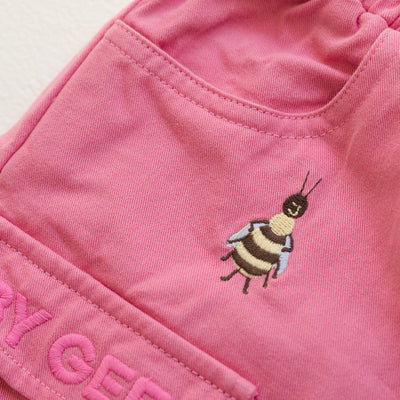 Cropped Cargo Pants - Peony