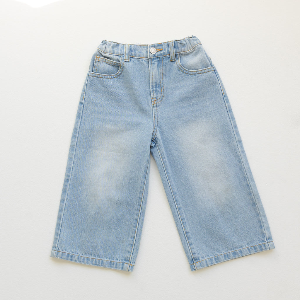Wide Leg Denim Jeans