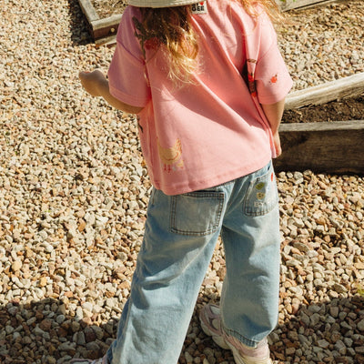 Wide Leg Denim Jeans
