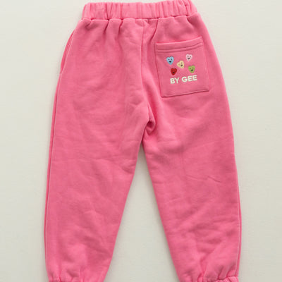 Wide Leg Sweatpants - Peony