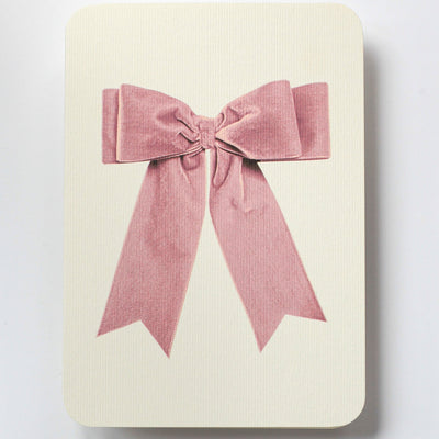 Card - Pink Velvet Bow