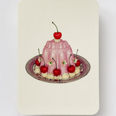 Card - Rose Petal Blancmange