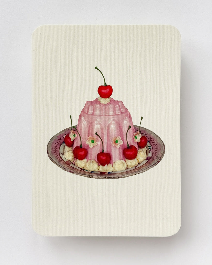 Card - Rose Petal Blancmange