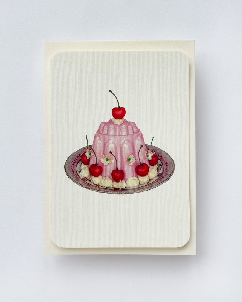 Card - Rose Petal Blancmange