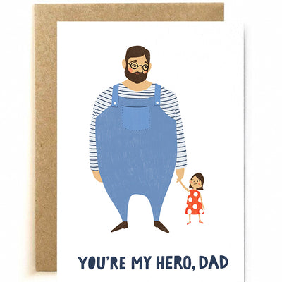 Large Card - You're My Hero, Dad