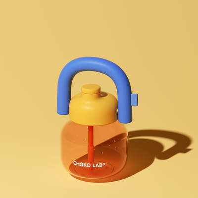 Linlin Kettle Water Bottle - Yellow & Blue