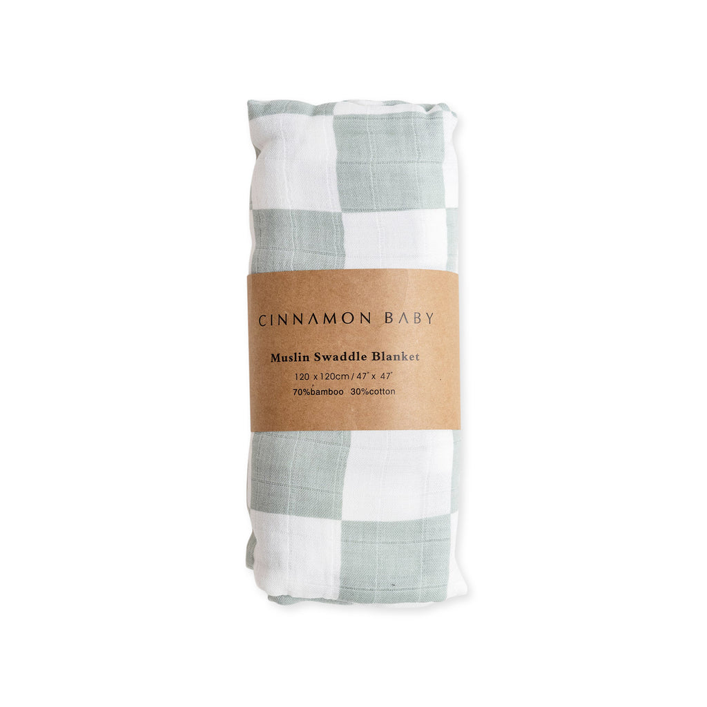 Checkered Sage Swaddle