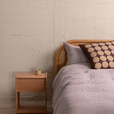 Abacus Cushion Cover - Chocolate & Wheat