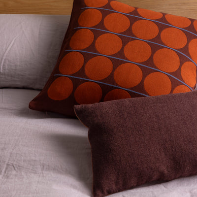 Abacus Cushion Cover - Merlot & Cherry