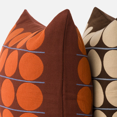 Abacus Cushion Cover - Merlot & Cherry