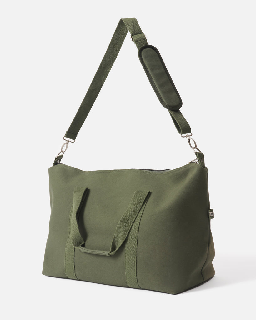 Canvas Weekender Bag - Olive