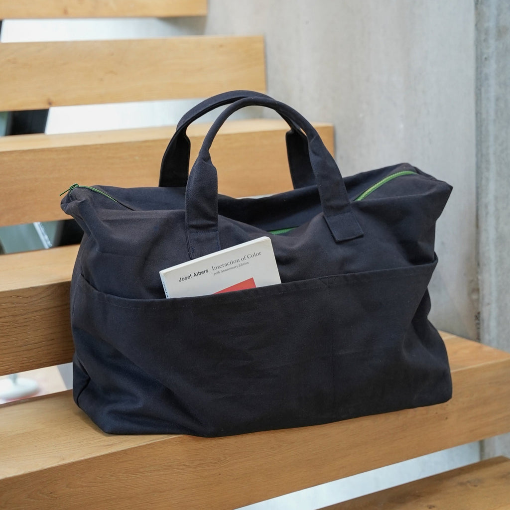 Marlo Contrast Overnight Bag - Blue Black