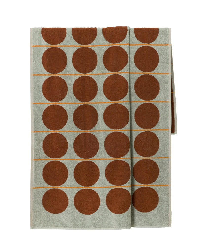 Abacus Beach Towel - Mist & Paprika