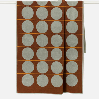Abacus Beach Towel - Mist & Paprika
