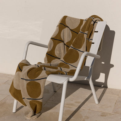 Abacus Beach Towel - Oyster & Kumara