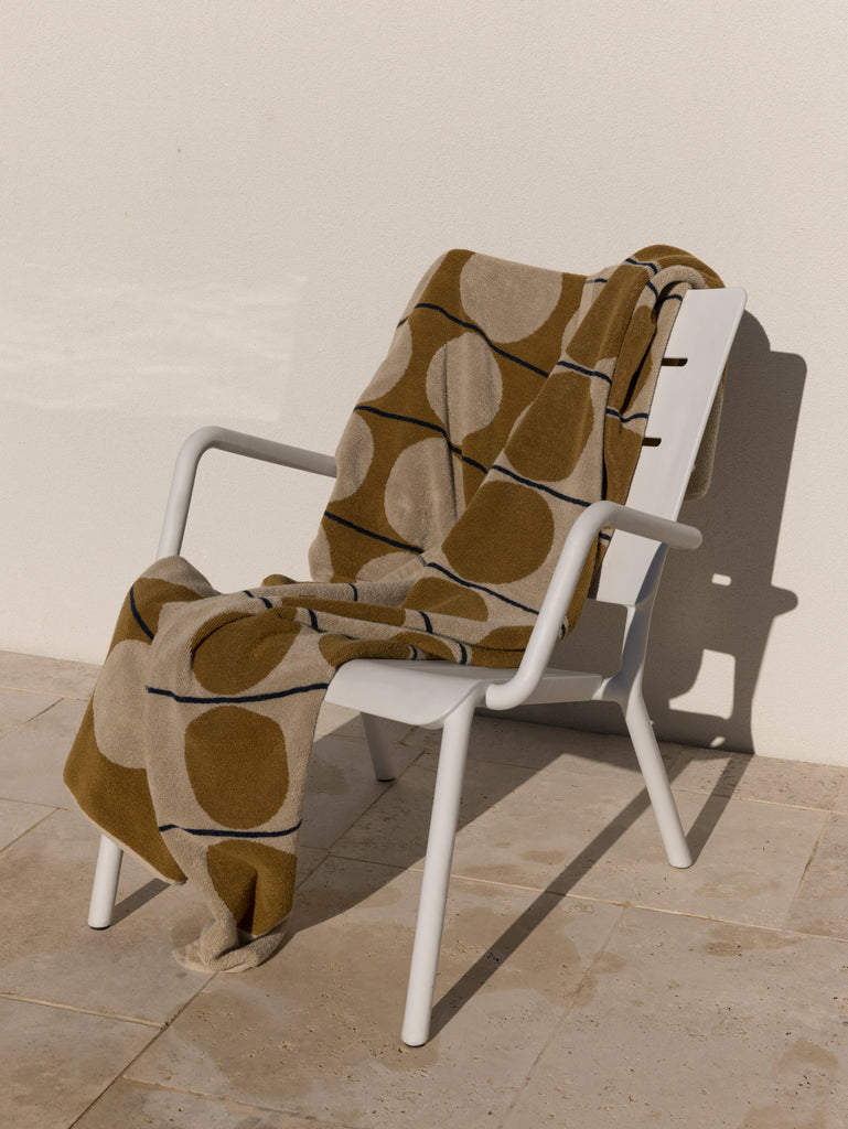 Abacus Beach Towel - Oyster & Kumara