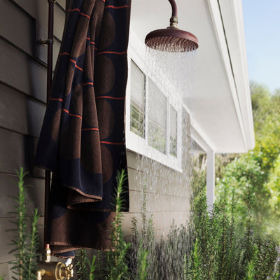 Abacus Beach Towel - Rye & Tamarillo