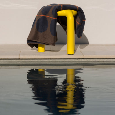 Abacus Beach Towel - Rye & Tamarillo