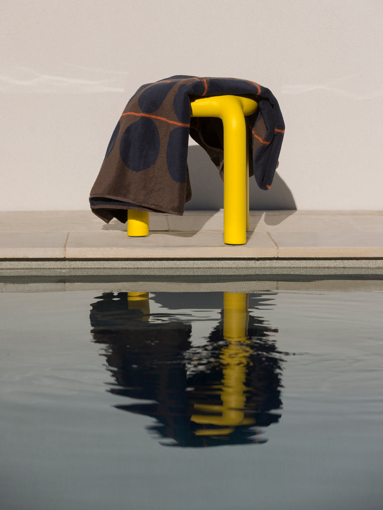 Abacus Beach Towel - Rye & Tamarillo