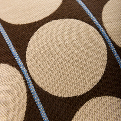Abacus Cushion Cover - Chocolate & Wheat