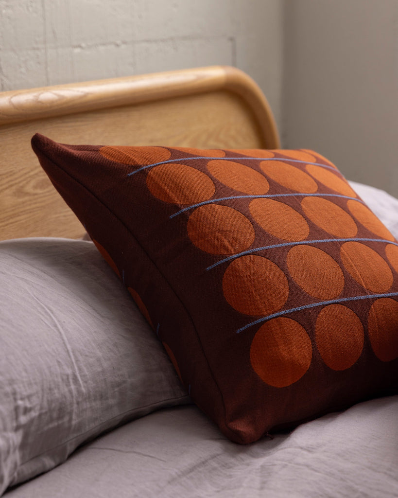 Abacus Cushion Cover - Merlot & Cherry