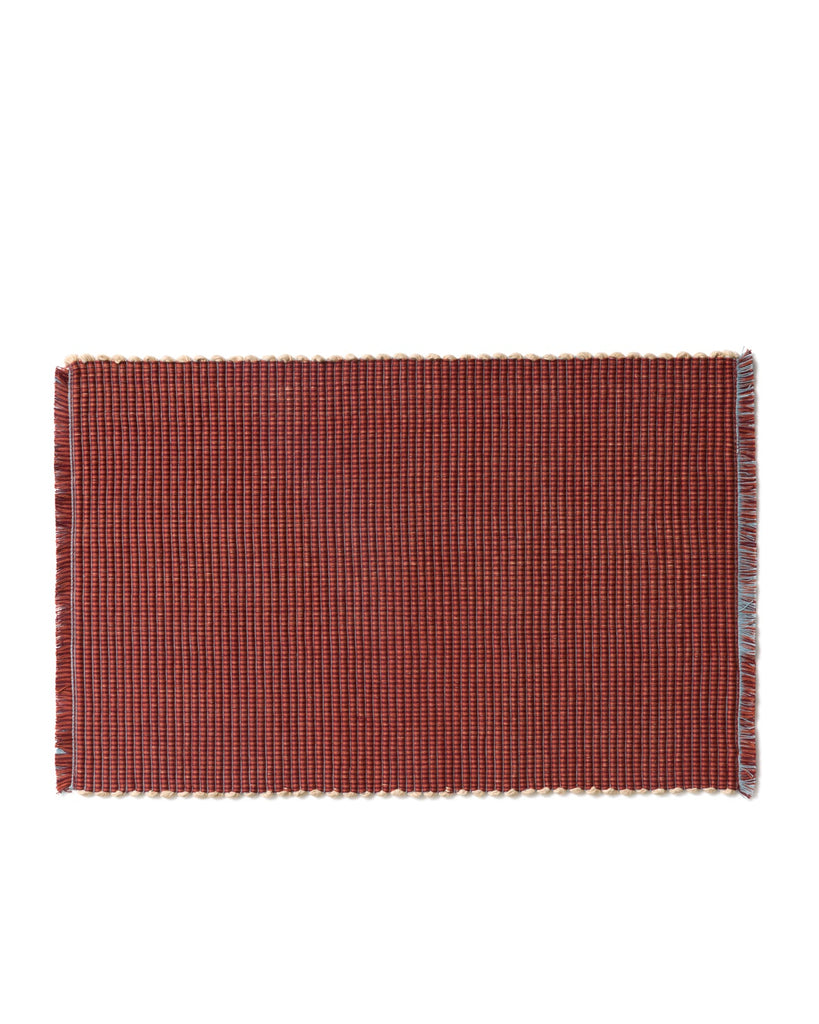 Albers Striped Placemat - Cherry & Powder Blue