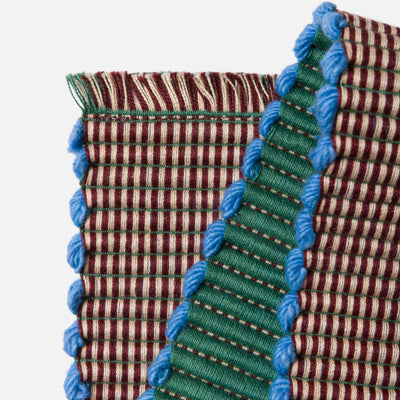Albers Striped Placemat - Mint & Merlot
