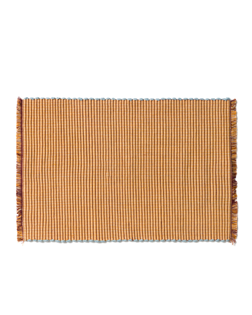 Albers Striped Placemat - Saffron & Merlot