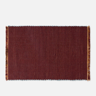 Albers Striped Placemat - Saffron & Merlot