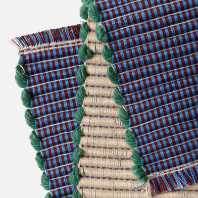 Albers Striped Placemat - Wheat & Cornflower