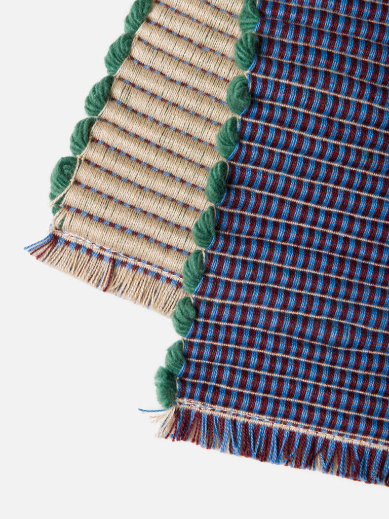 Albers Striped Placemat - Wheat & Cornflower