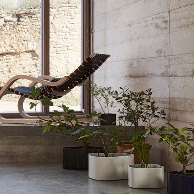 White Artek Riihitie Plant Pots A