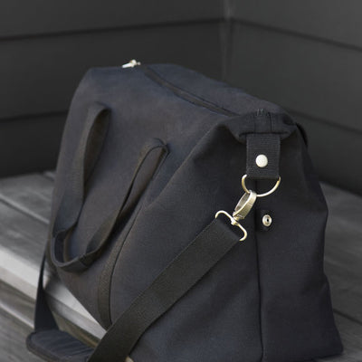 Canvas Weekender Bag - Black
