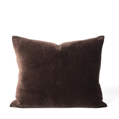 Cotton Velvet Cushion Cover - Henna