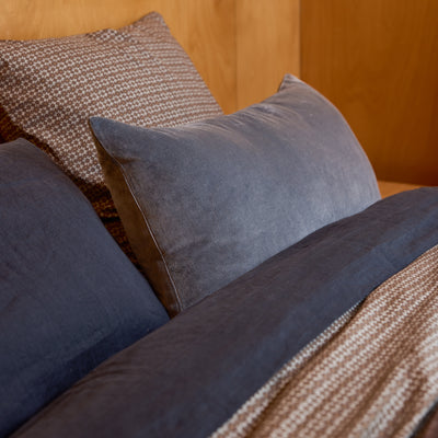 Cotton Velvet Lumbar Cushion - Cod