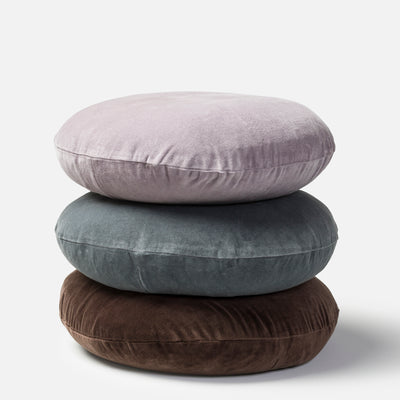 Cotton Velvet Round Cushion Cover - Cod