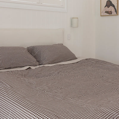 Duvet Cover - Cocoa Gingham