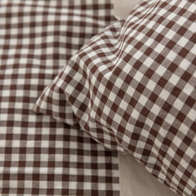 Duvet Cover - Cocoa Gingham
