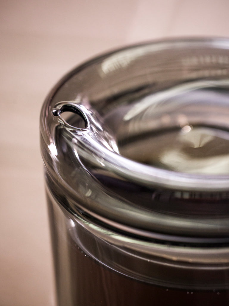 Glass Travel Cup - Charcoal