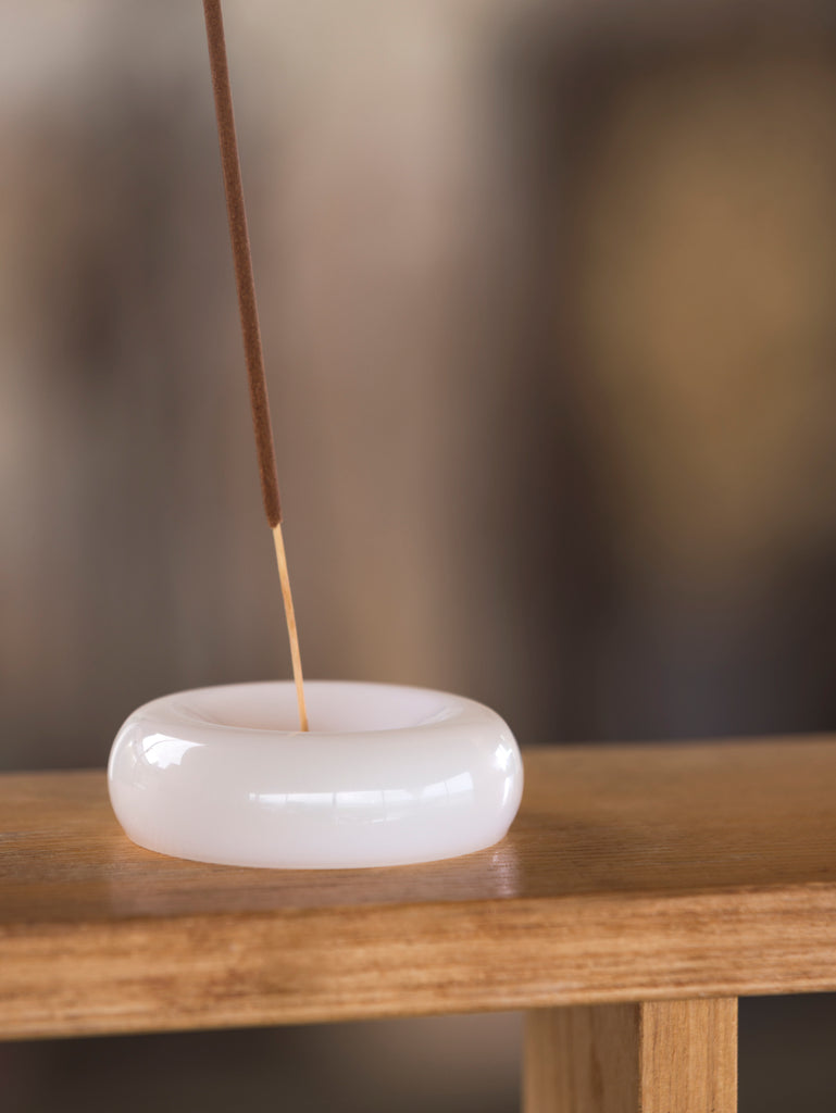 Haze Incense Holder - Jade White