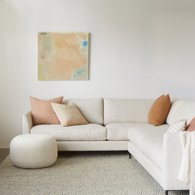 Heavy Linen Jute Cushion Cover - Quinoa