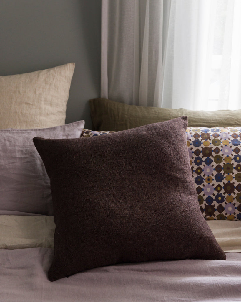 Heavy Linen Cushion Cover - Rye