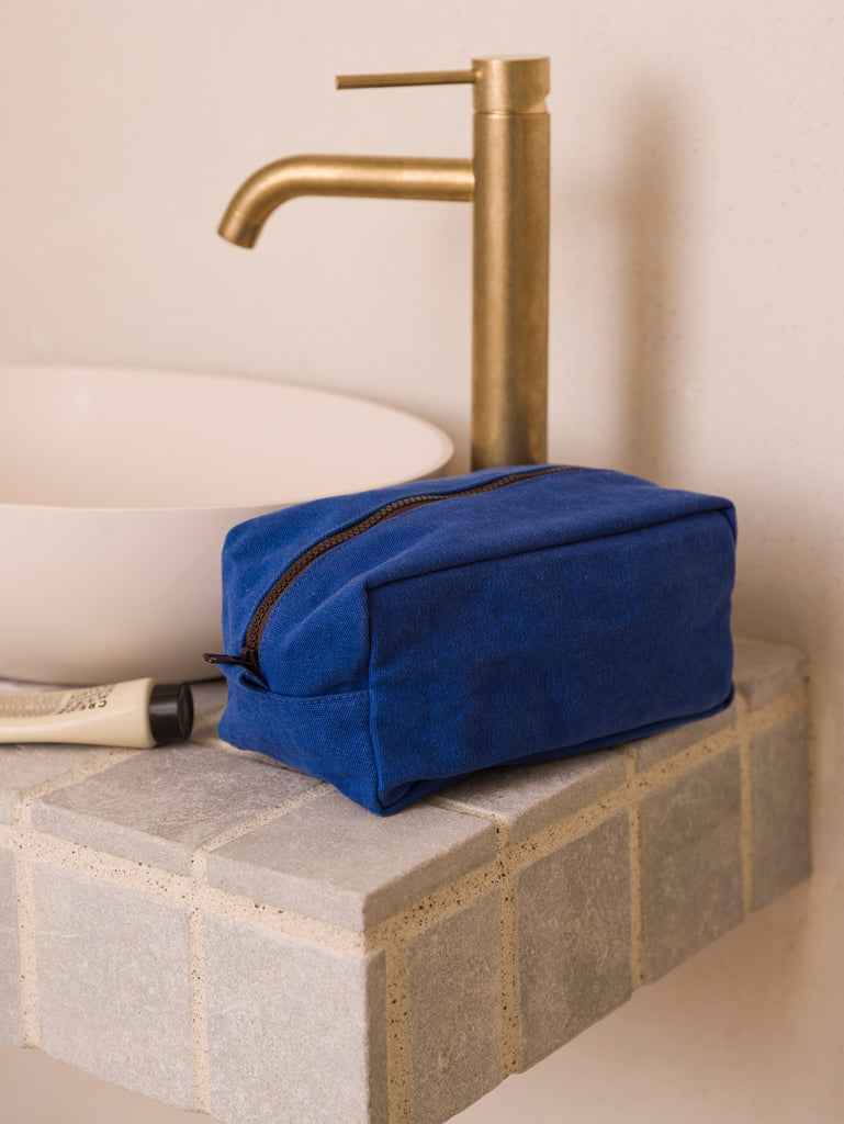 Marlo Contrast Wash Bag - Aegean