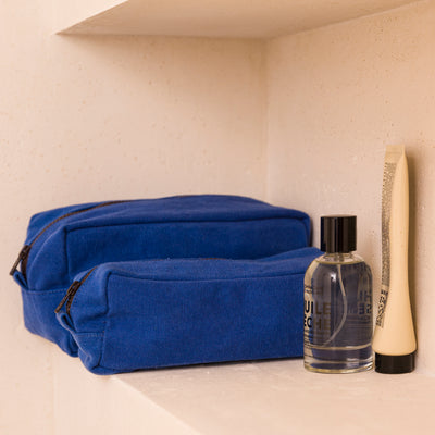 Marlo Contrast Wash Bag - Aegean