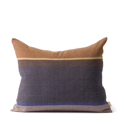 Obi Cushion Cover - Blue & Dijon