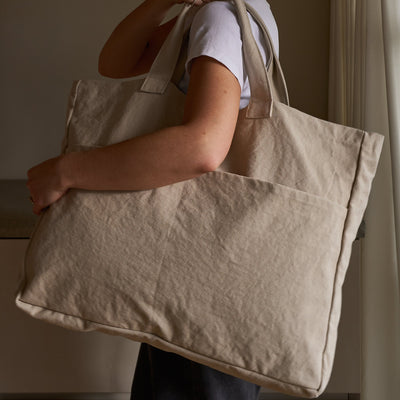 Oversized Carryall Bag - Oat