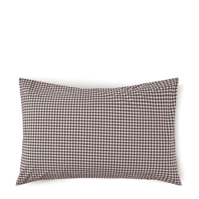 Pillowcase Pair - Cocoa Gingham